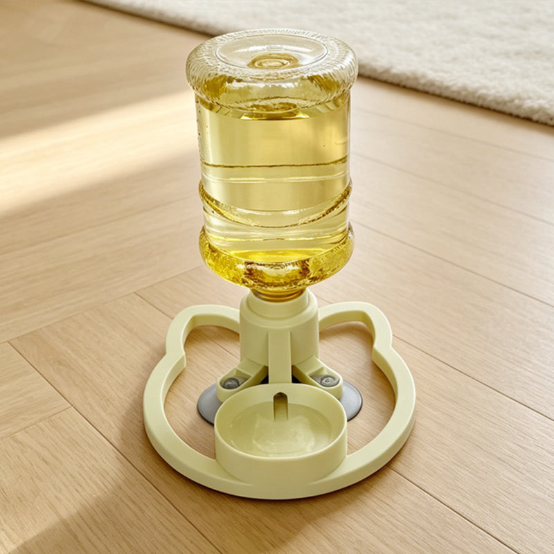 A No-Electric Cat Water Fountain That Turns Any Bottle Into Fresh Water