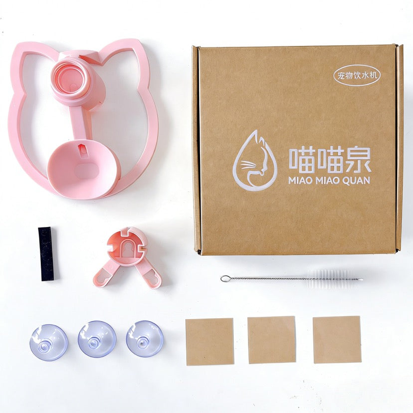 Minimalist Gravity Cat Water Dispenser | Eco-Friendly, No-Electric, Fits Any Standard Bottle