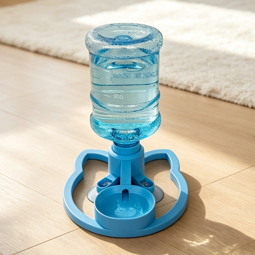 A No-Electric Cat Water Fountain That Turns Any Bottle Into Fresh Water